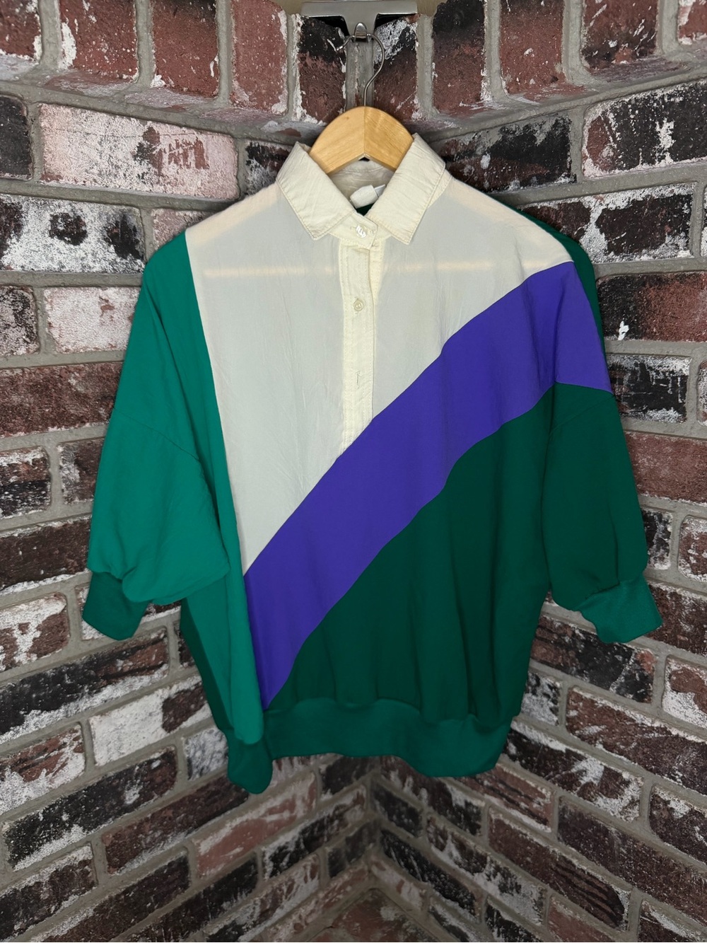 Vintage Cortiva 90’s Colorblock Tracksuit Polo shirt Windbreaker & Pants Set